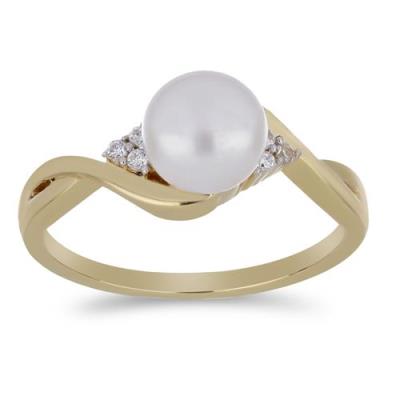 BUY NATURAL WHITE FRESHWATER PEARL GEMSTONE RING IN 925 SILVER 
